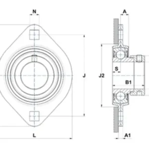 Oprawa samonastawna blaszana PFL206 SNR Zwrot pieniędzy